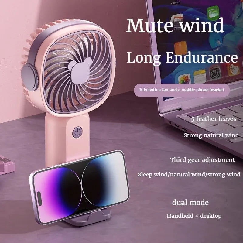 Ventilatore Portatile Tech-Gadget – Freschezza e Supporto Smart