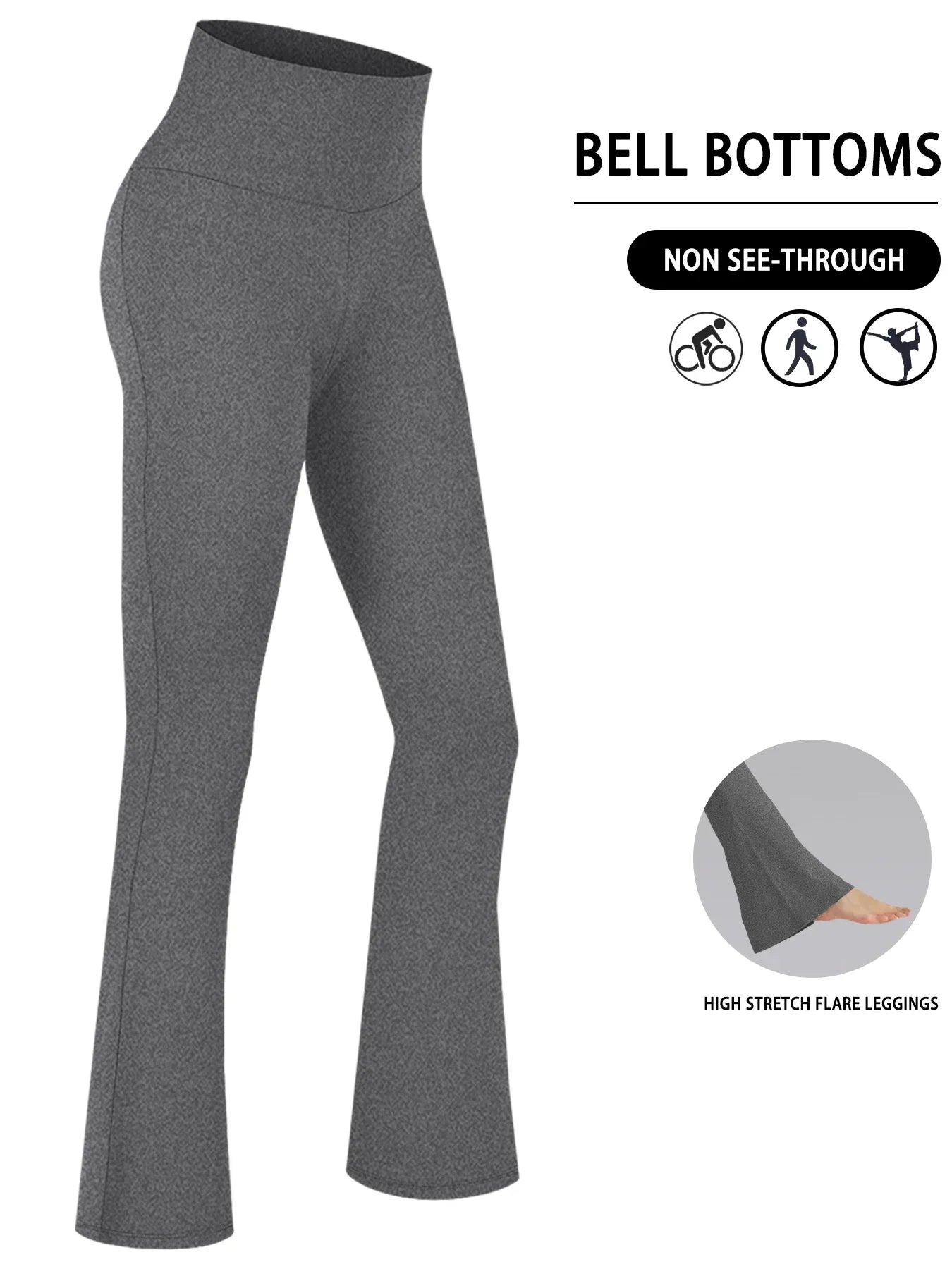 Leggings a Zampa "High Waist" – Il Mix Perfetto tra Comfort e Tendenza