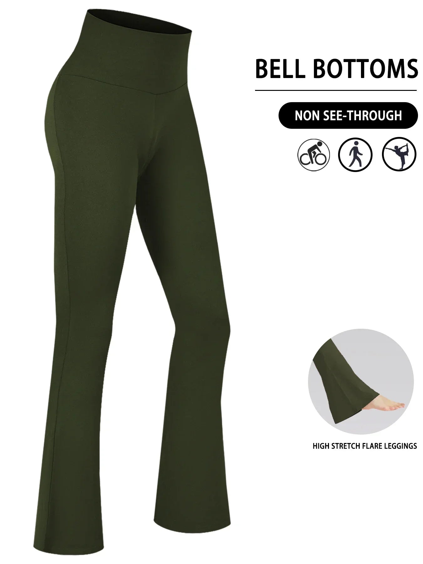 Leggings a Zampa "High Waist" – Il Mix Perfetto tra Comfort e Tendenza
