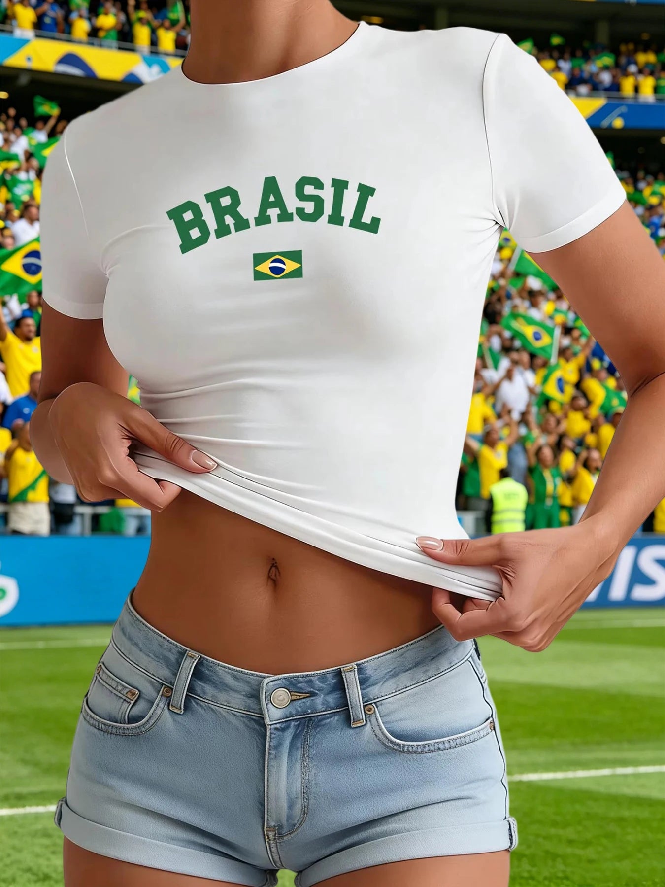 T-Shirt "Brasil" – Stile Casual e Sportivo