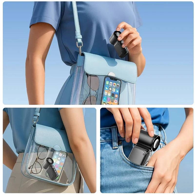 BreezeGo - Mini Ventilatore Portatile Smart