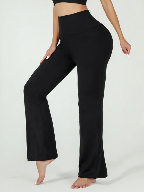 Leggings a Zampa "High Waist" – Il Mix Perfetto tra Comfort e Tendenza
