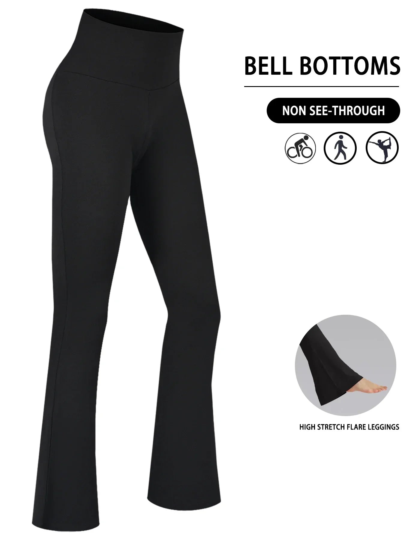 Leggings a Zampa "High Waist" – Il Mix Perfetto tra Comfort e Tendenza