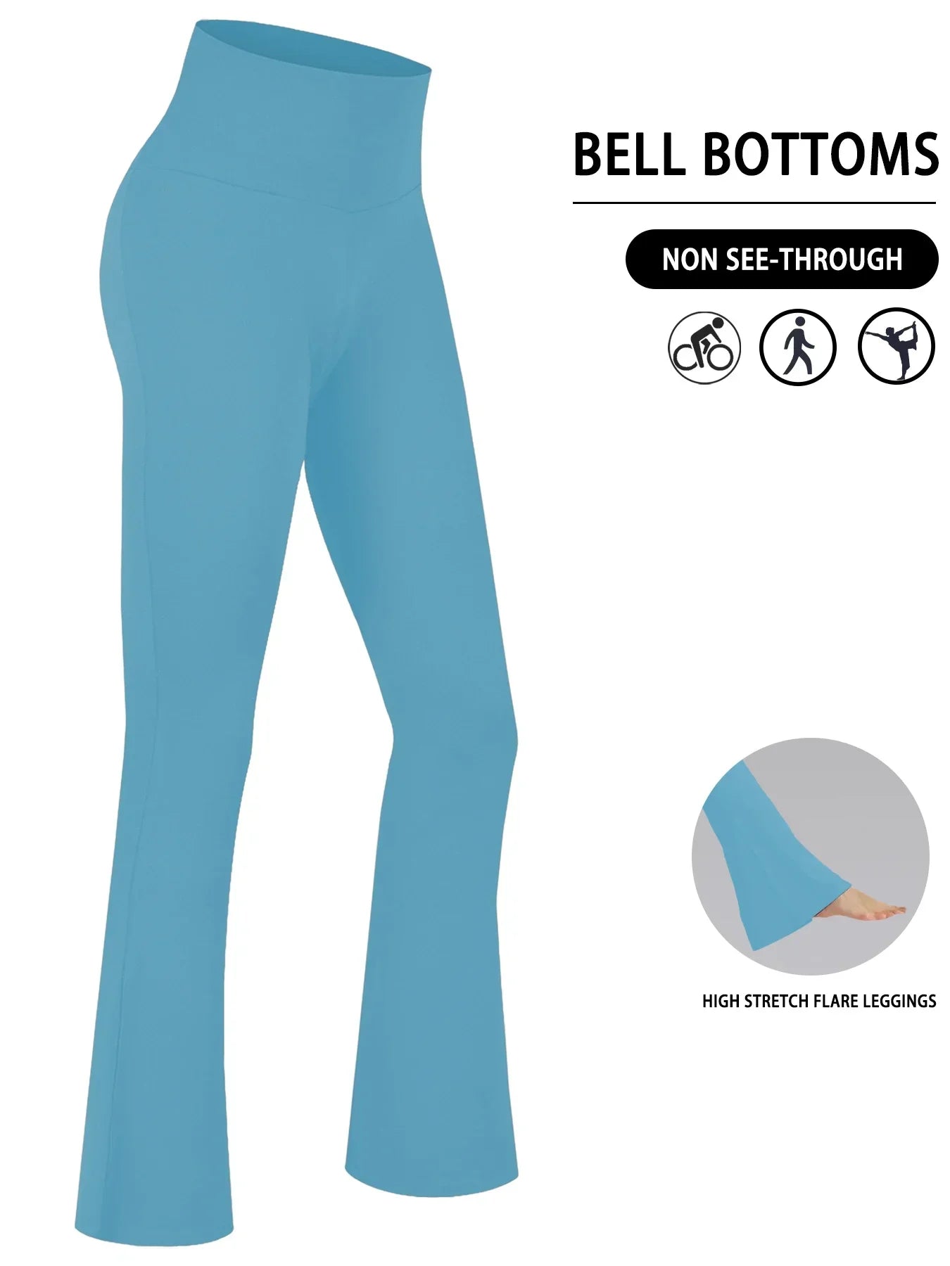 Leggings a Zampa "High Waist" – Il Mix Perfetto tra Comfort e Tendenza