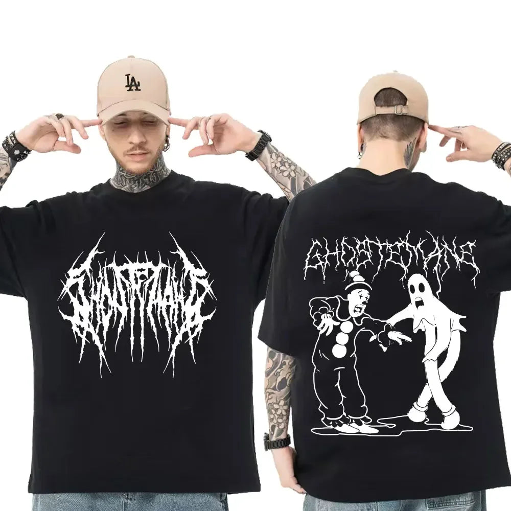 T-Shirt Grafica "Ghost" – Stile Underground e Alternativo
