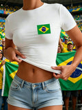 T-Shirt "Brasil" – Stile Casual e Sportivo