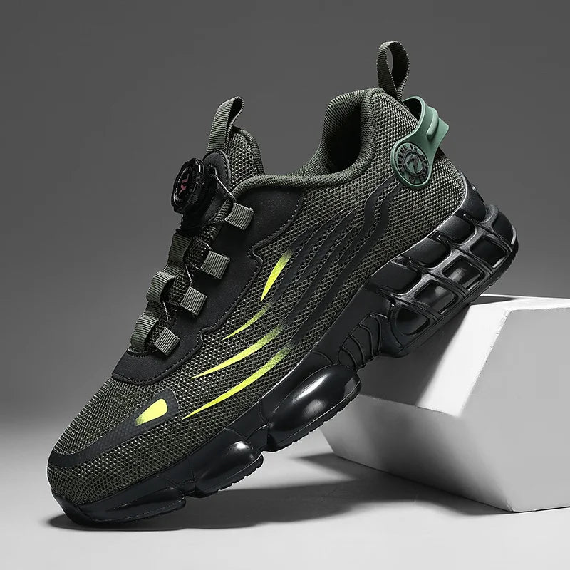 Sneaker Tech-Urban Performance – Design Militare & Dettagli Fluorescenti
