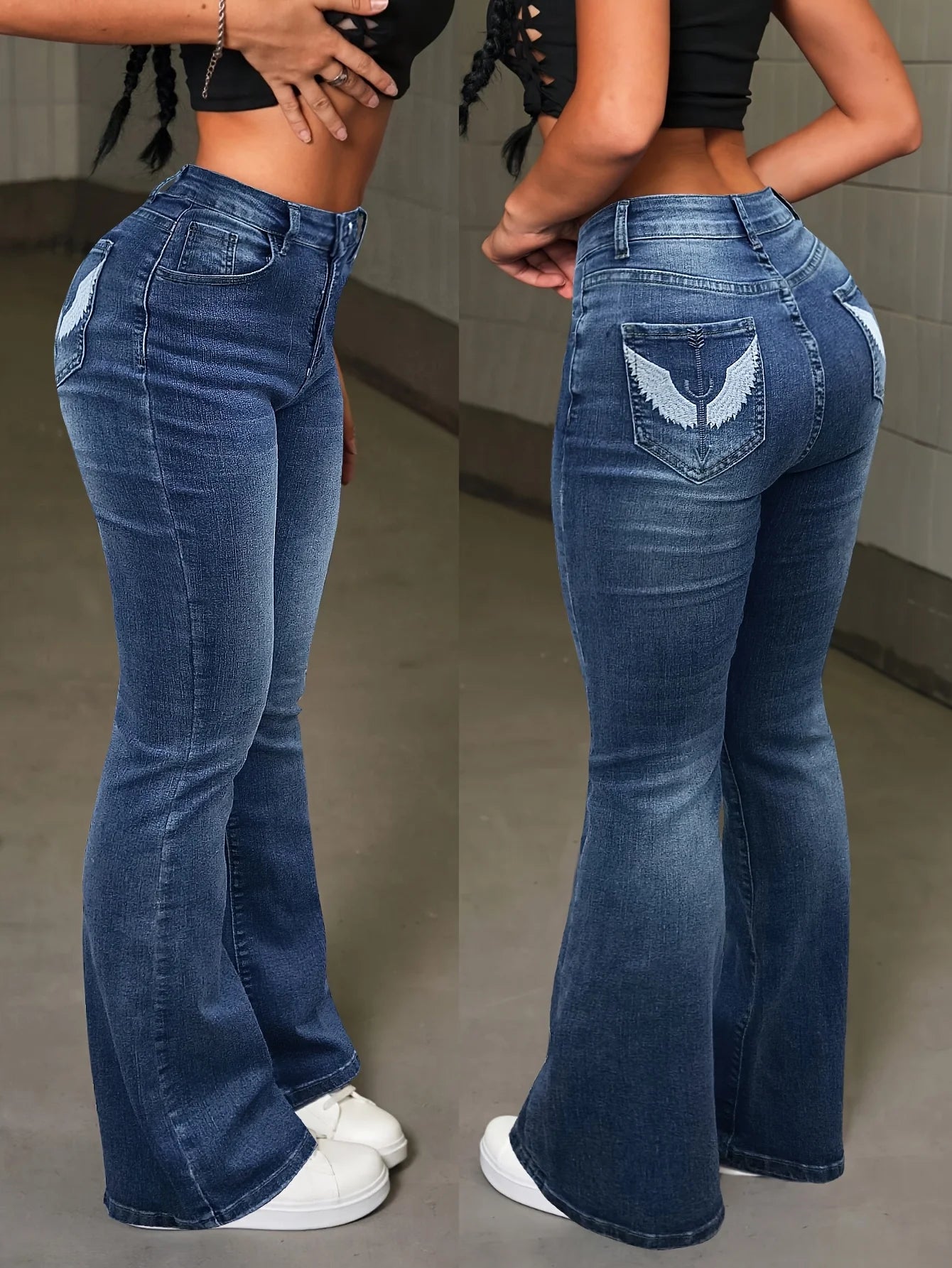 Jeans Flare a Vita Alta – Silhouette Valorizzata e Stile Vintage