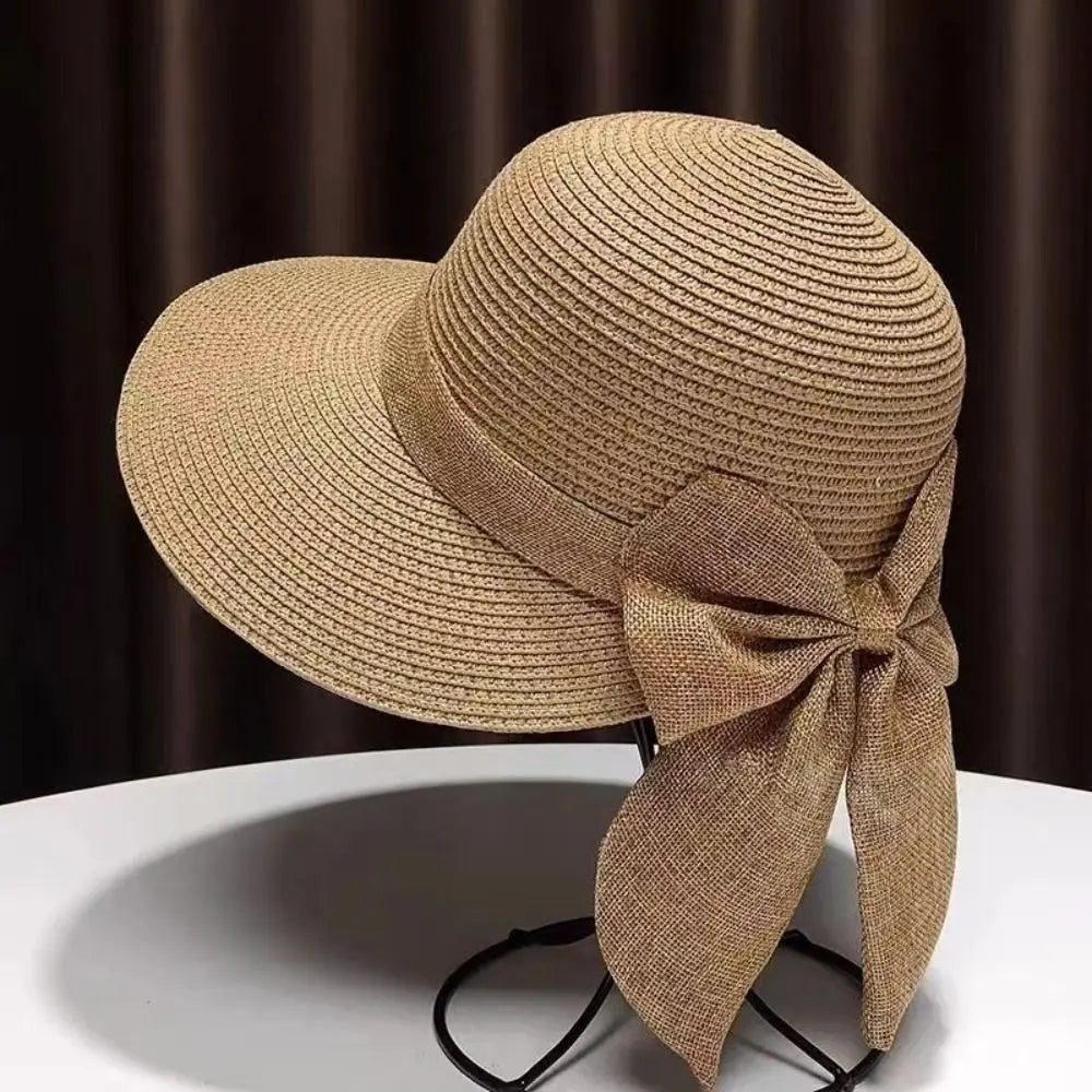👒 Cappello Estivo a Falda Larga con Fiocco – Stile Romantico