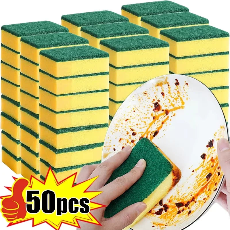 🧽 Set 50 Spugne Lava Piatti – Massima Pulizia, Zero Sprechi