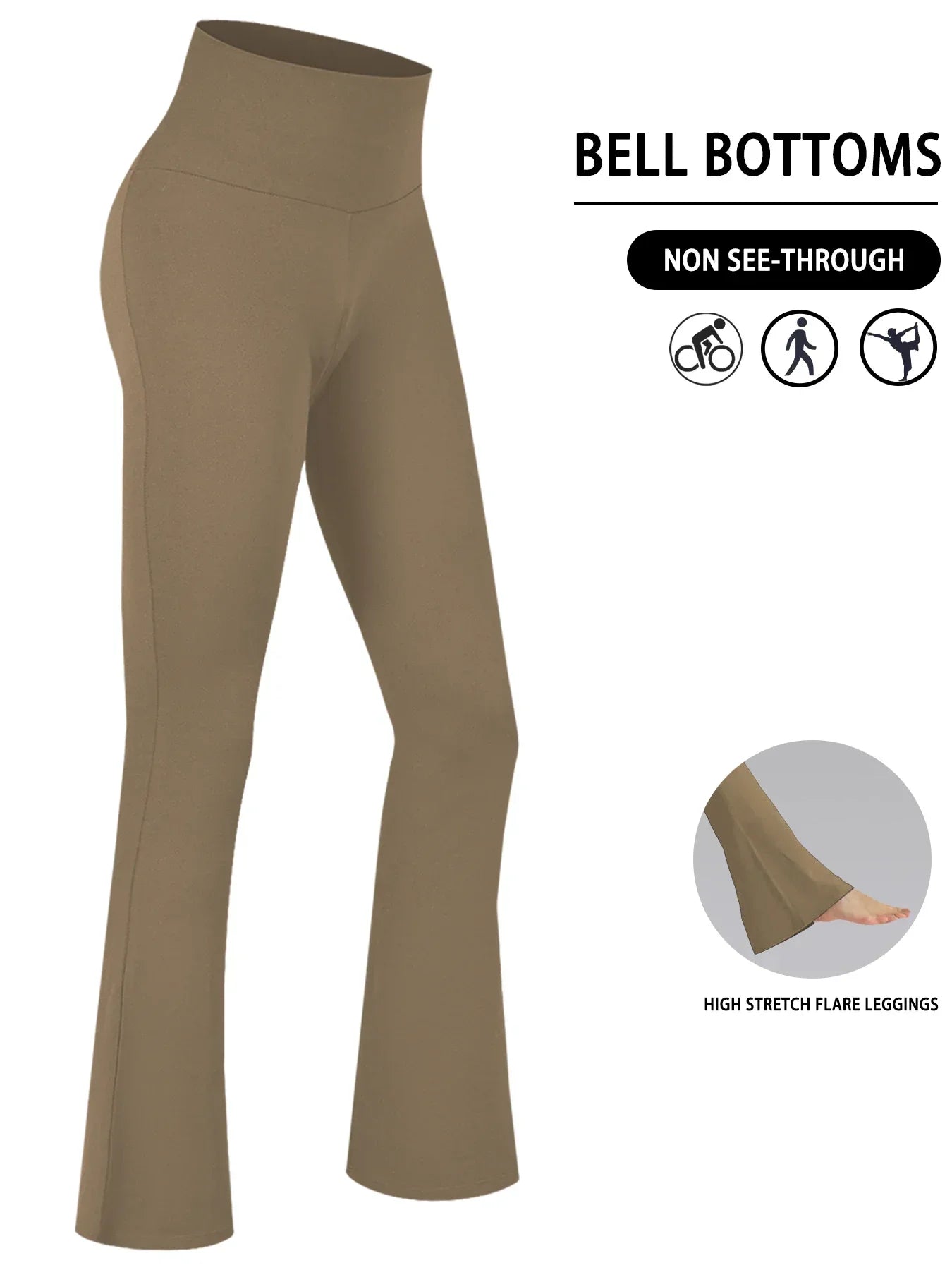 Leggings a Zampa "High Waist" – Il Mix Perfetto tra Comfort e Tendenza