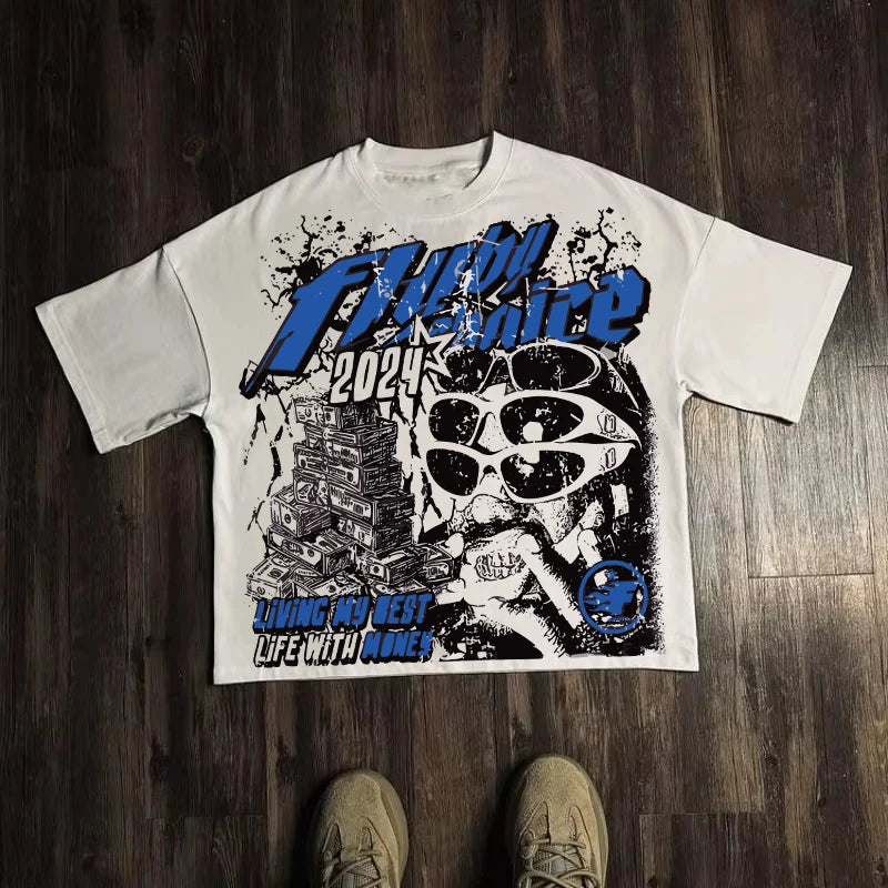 T-Shirt Grafica Uomo – Stile Urban e di Tendenza