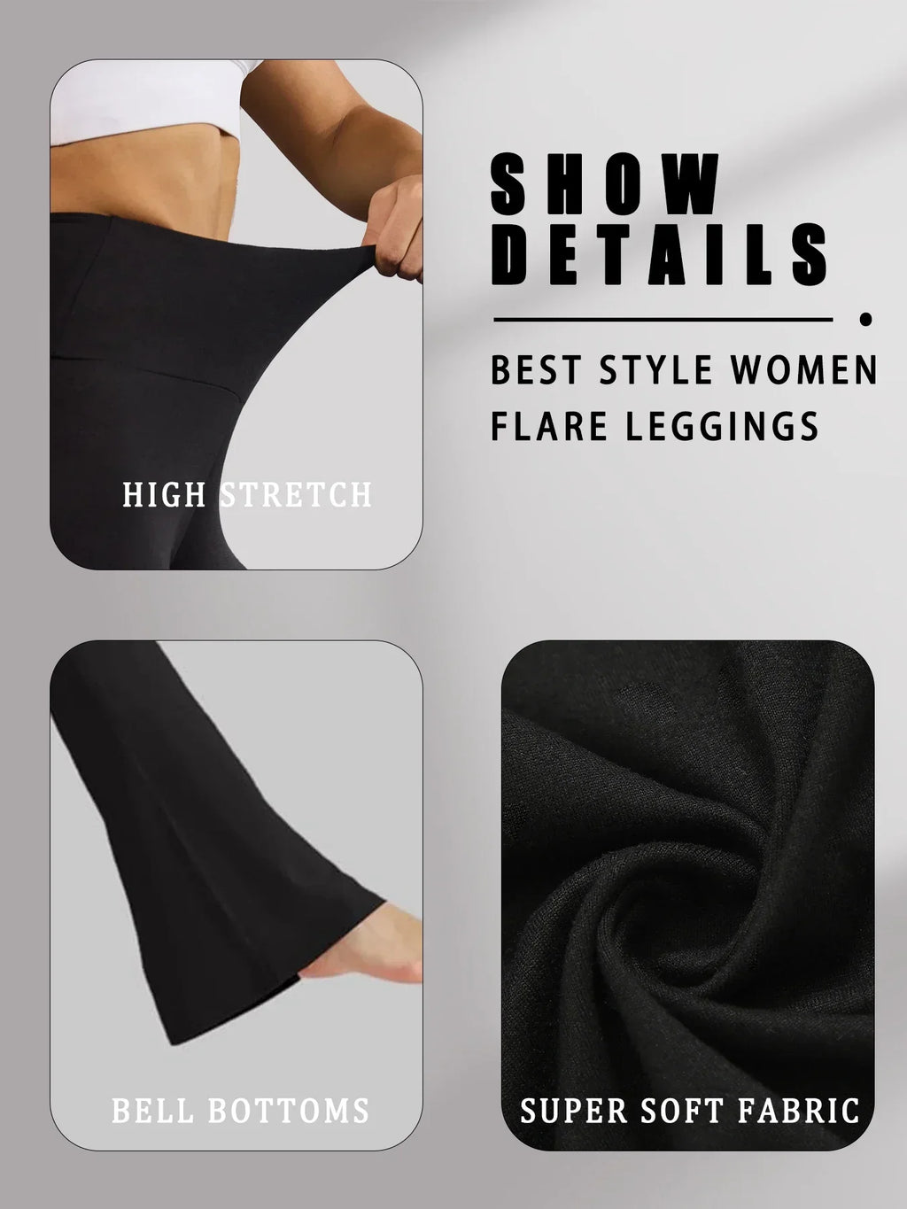 Leggings a Zampa "High Waist" – Il Mix Perfetto tra Comfort e Tendenza