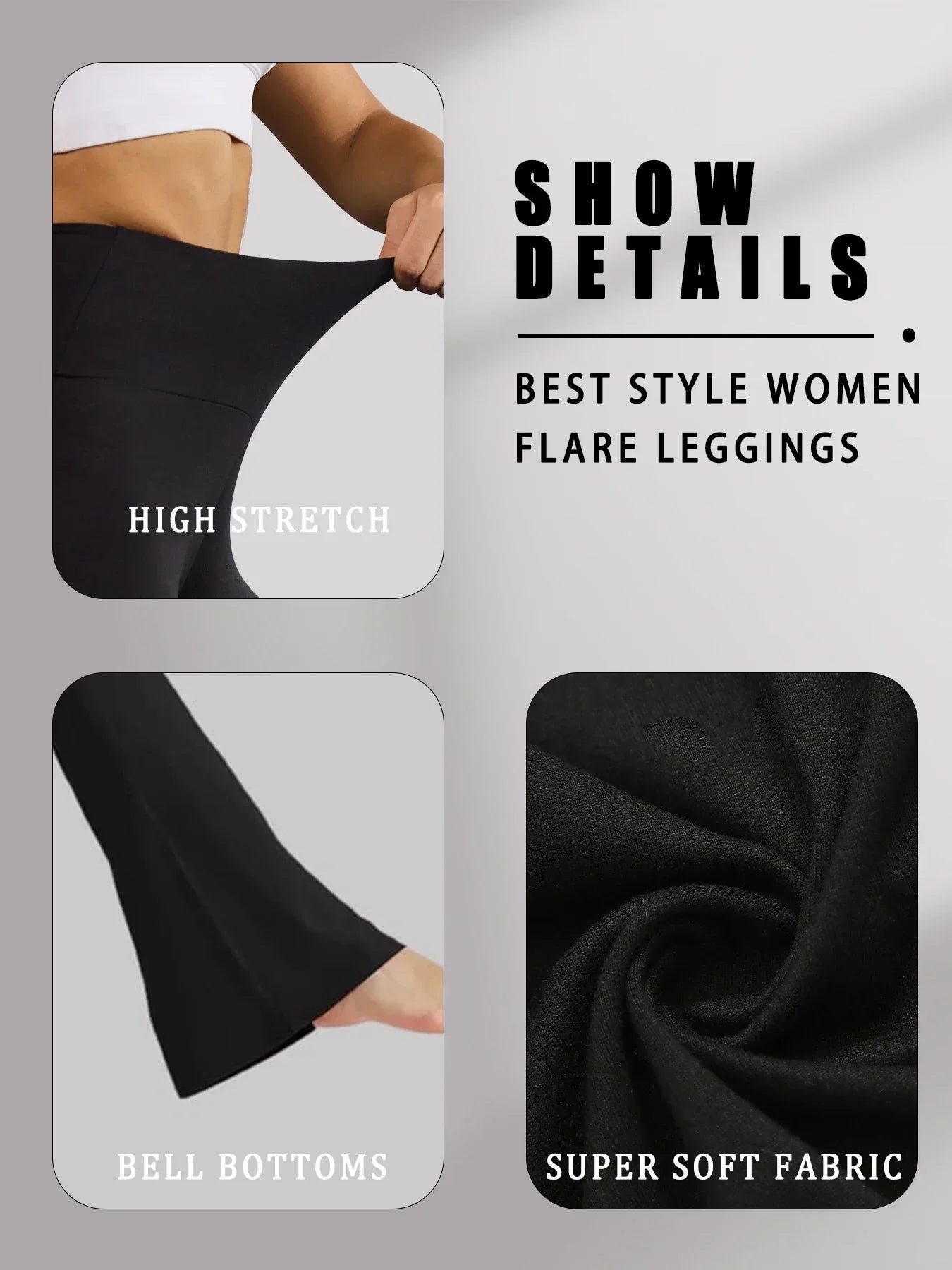 Leggings a Zampa "High Waist" – Il Mix Perfetto tra Comfort e Tendenza