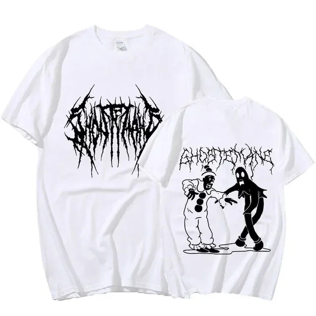 T-Shirt Grafica "Ghost" – Stile Underground e Alternativo