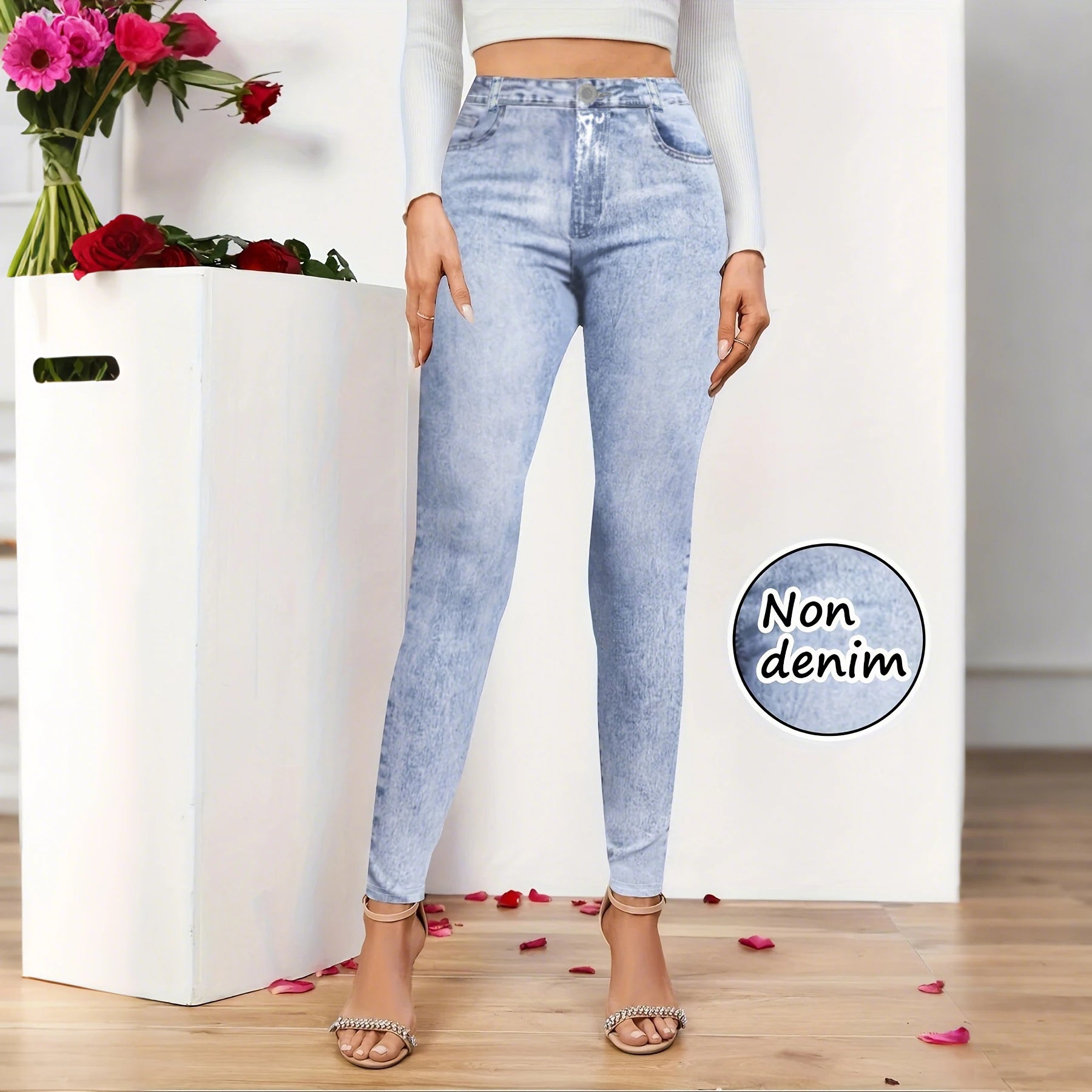 Leggings Effetto Denim – Comfort di un Legging, Stile di un Jeans
