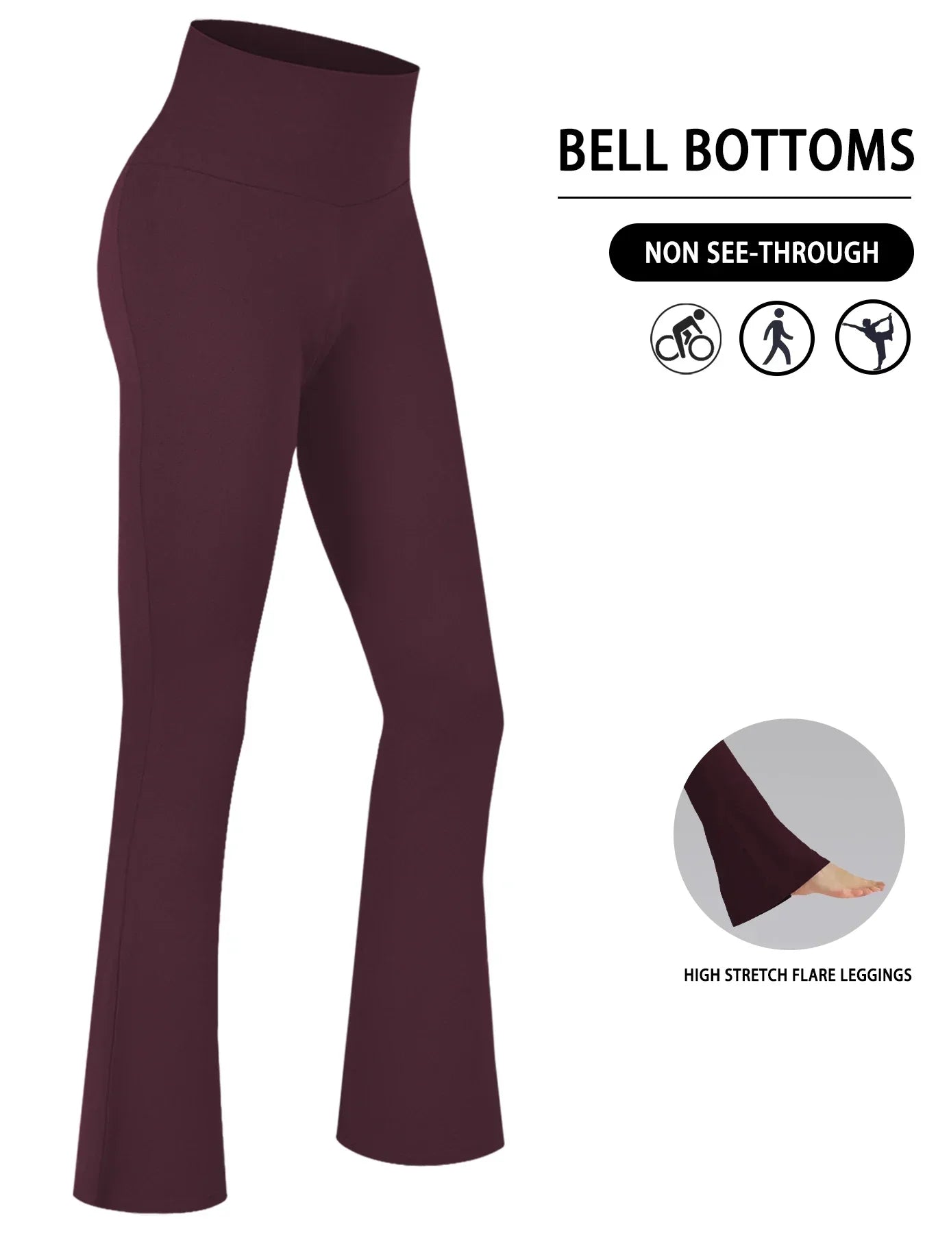 Leggings a Zampa "High Waist" – Il Mix Perfetto tra Comfort e Tendenza