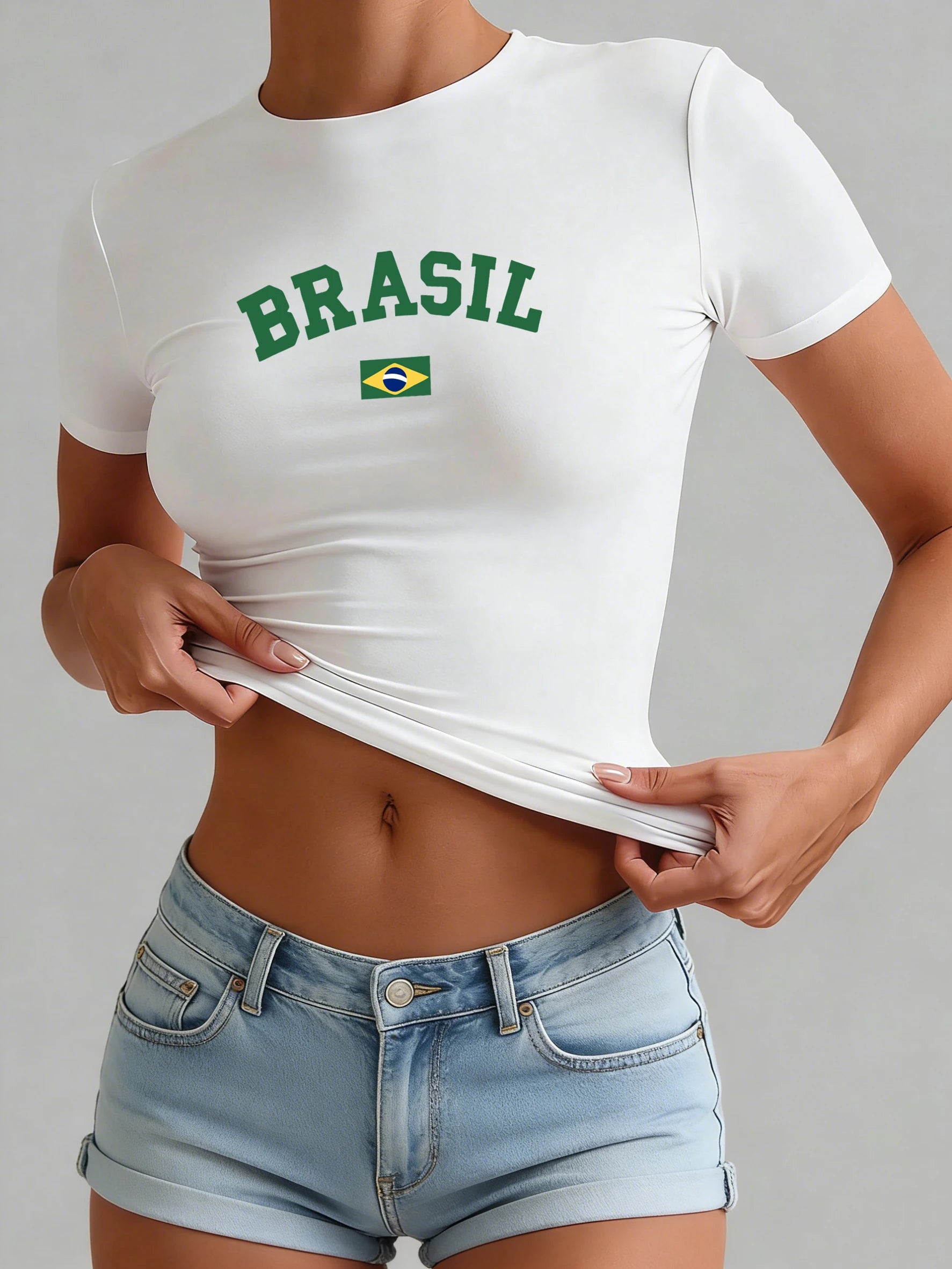 T-Shirt "Brasil" – Stile Casual e Sportivo