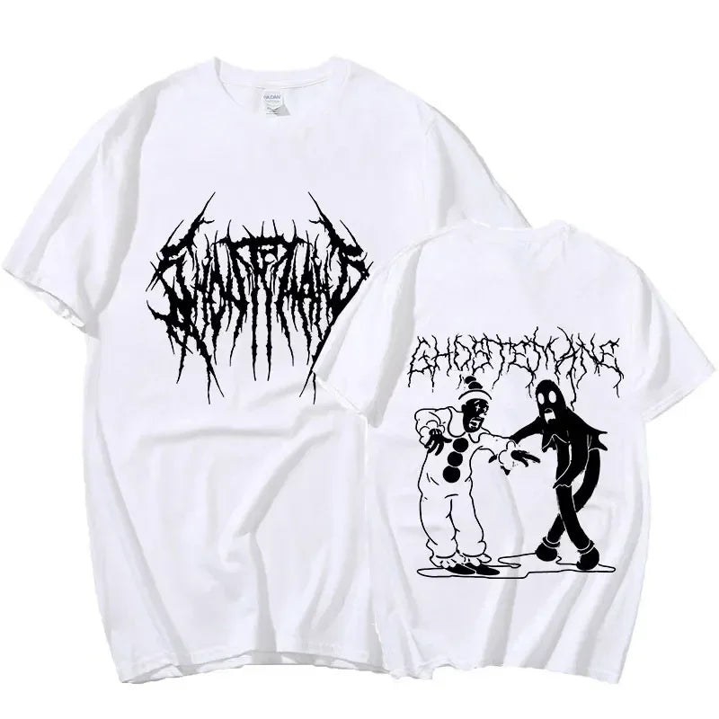 T-Shirt Grafica "Ghost" – Stile Underground e Alternativo