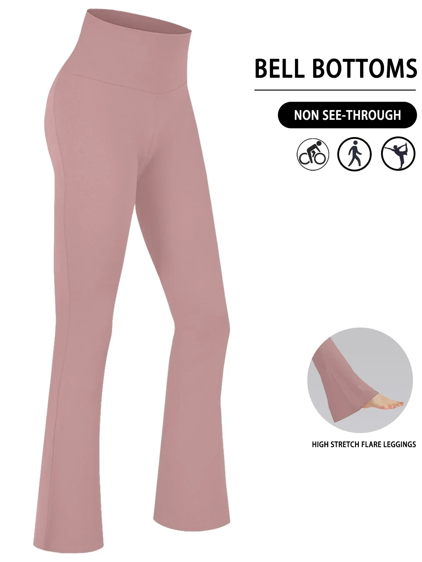 Leggings a Zampa "High Waist" – Il Mix Perfetto tra Comfort e Tendenza