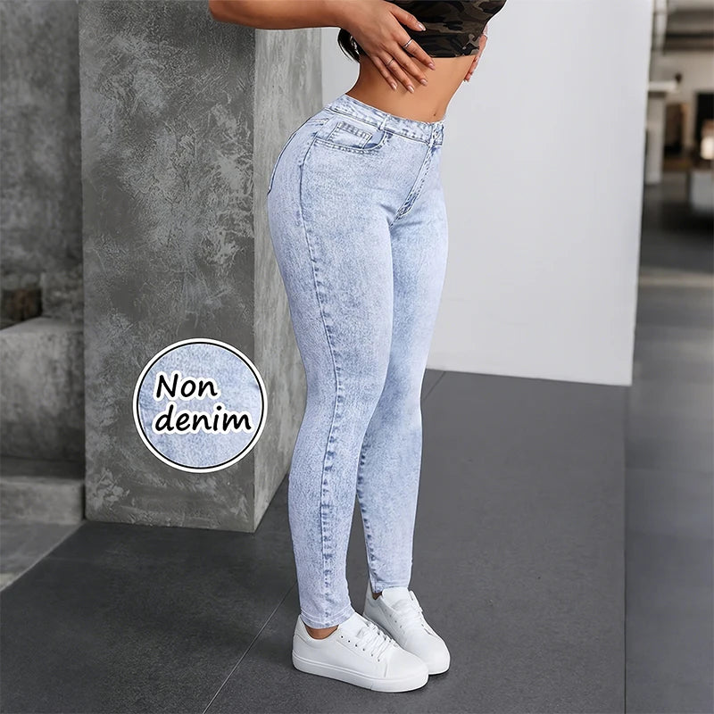 Leggings Effetto Denim – Comfort di un Legging, Stile di un Jeans