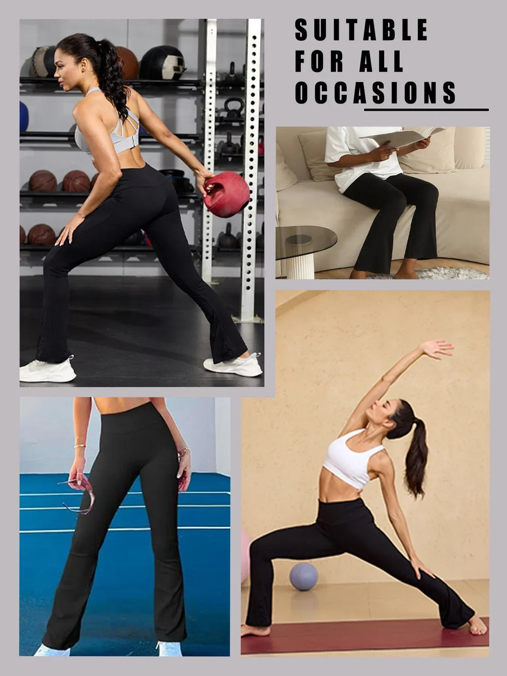 Leggings a Zampa "High Waist" – Il Mix Perfetto tra Comfort e Tendenza
