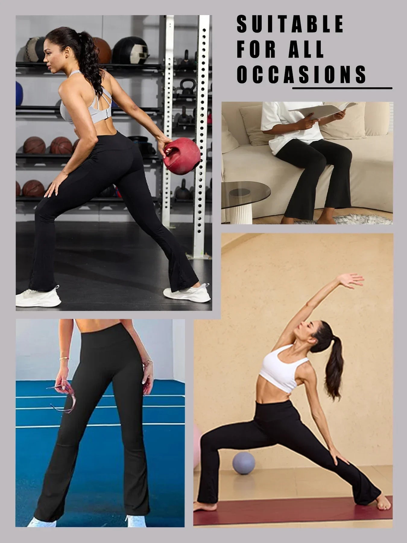 Leggings a Zampa "High Waist" – Il Mix Perfetto tra Comfort e Tendenza