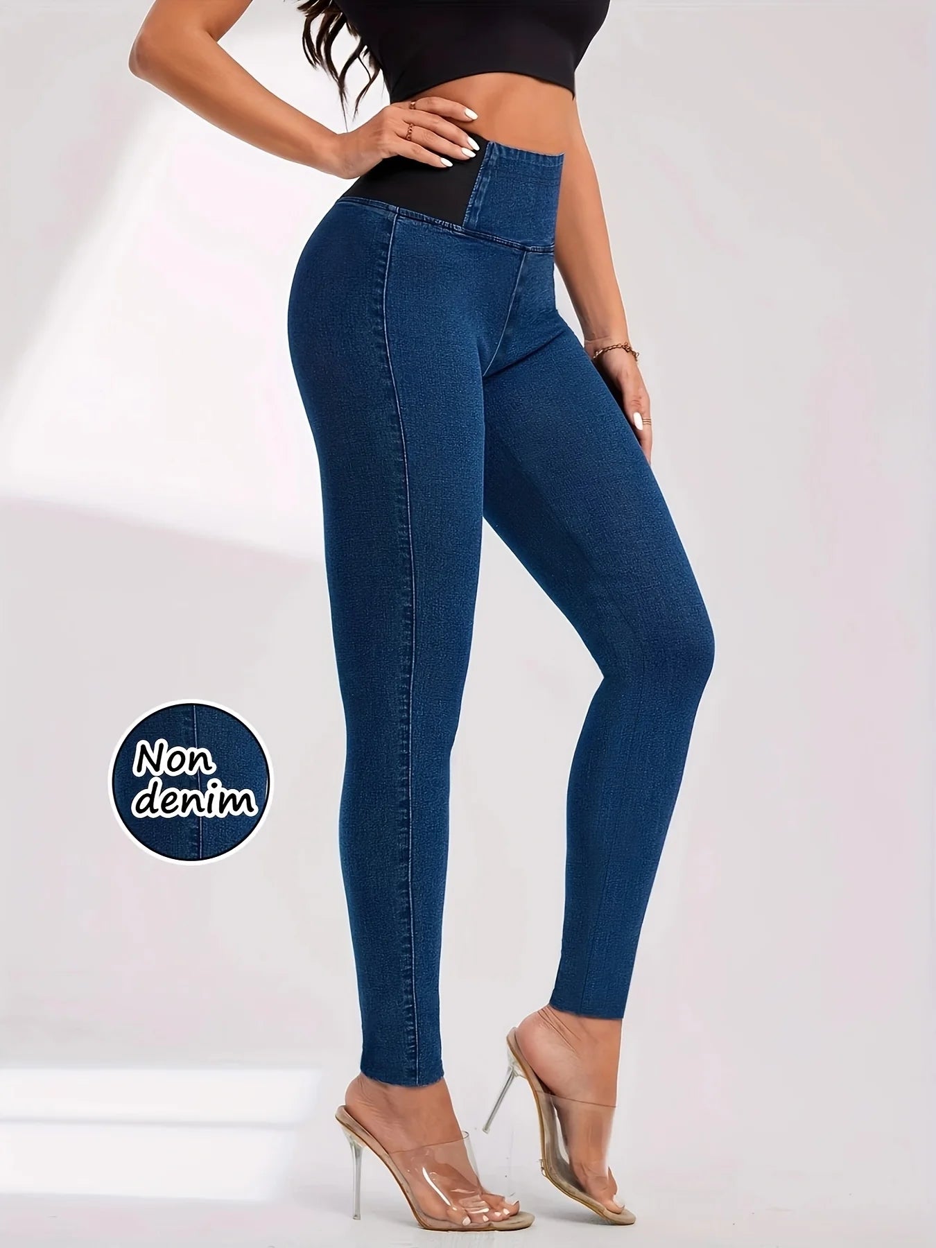 Leggings Effetto Denim – Comfort di un Legging, Stile di un Jeans