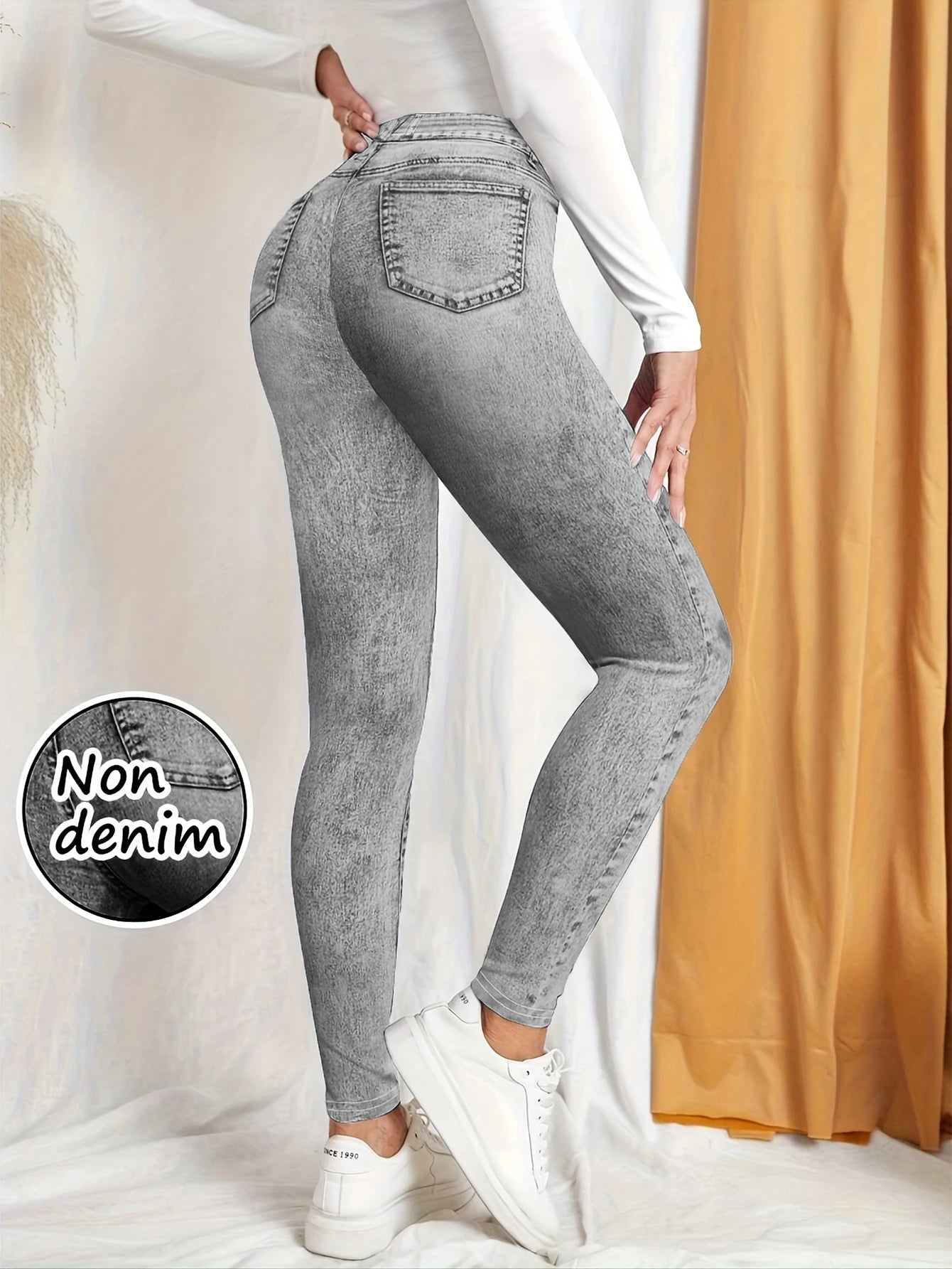 Leggings Effetto Denim – Comfort di un Legging, Stile di un Jeans