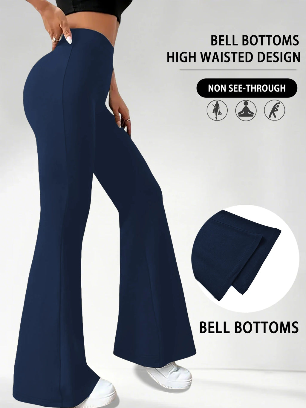 Leggings a Zampa "High Waist" – Il Mix Perfetto tra Comfort e Tendenza